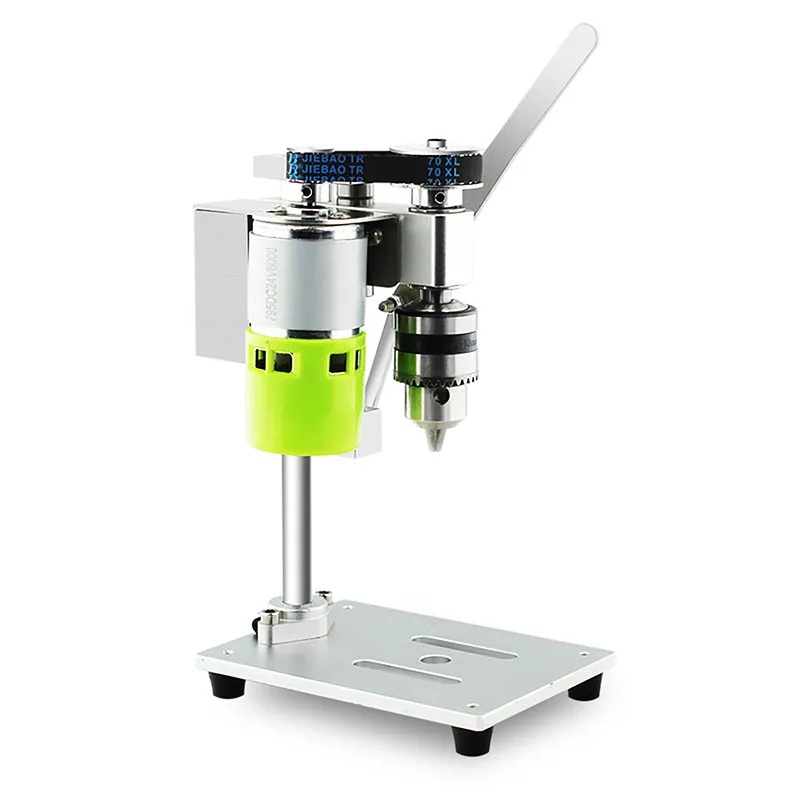 Mini and micro benchtop drills, desktop DC speed-controlled electric machines, precision electric drilling tables for home use