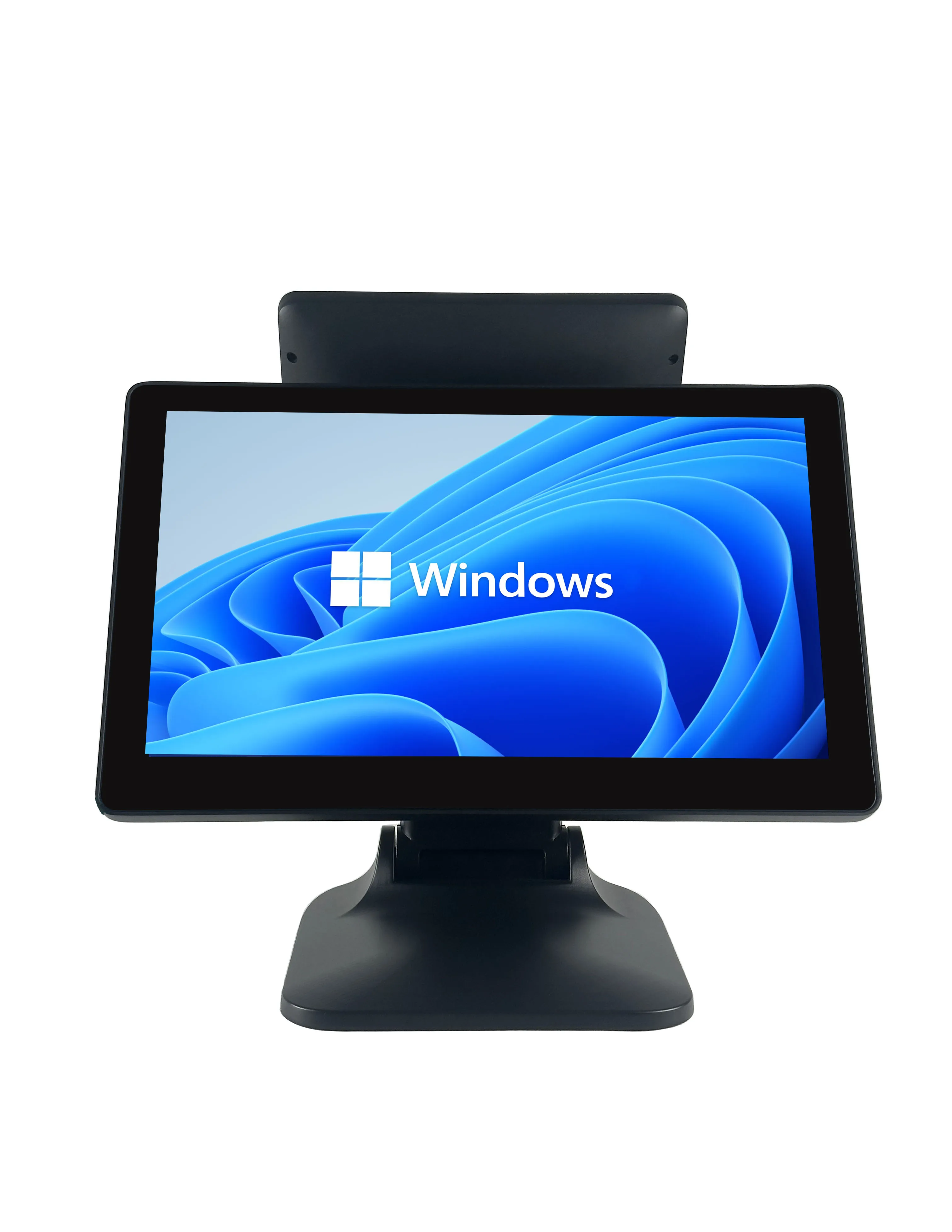 15.6 Inch Windows POS Touch Screen Cash Register With I5 Gen4 8G 128G Foldable Stand Rich Interfaces Monitor Digital LED Display