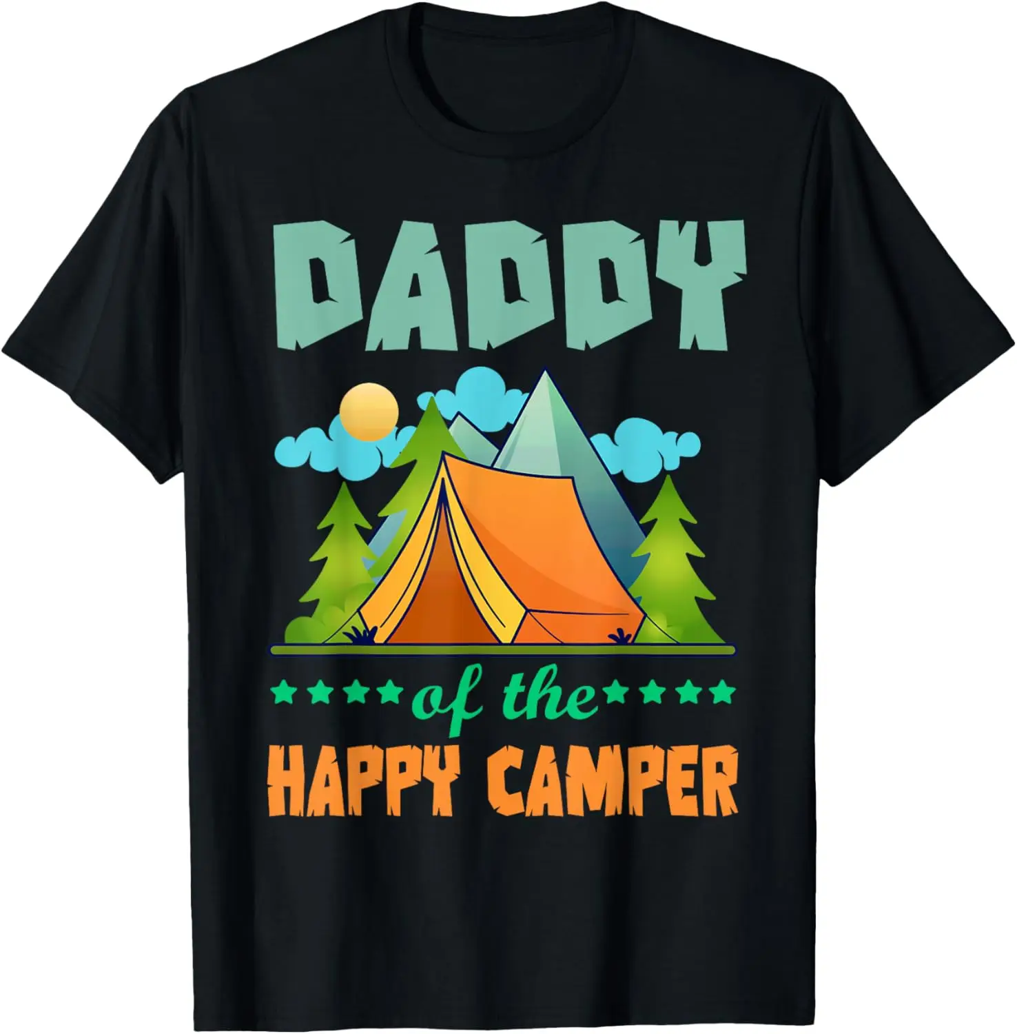 

Daddy of The Happy Camper 1st birthday Camping Matching T-Shirt