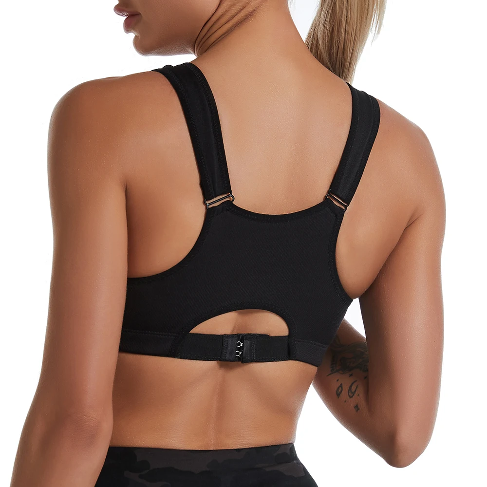 Women\'s Sports Bra Tops Cut Out Back Removable Padded Yoga Crop Tank Tops Sporty Scoop Neck Athletic Sleeveless Cropped Padded