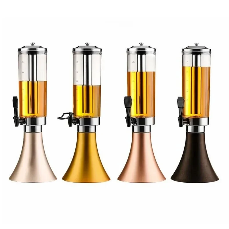 

3л диспенсер для бочонка с корнем и подсветкой, настольный охладитель для сливы и пшеницы, пивная башня для напитков с трубкой для льда, охлаждающий стержень для бара, ресторана