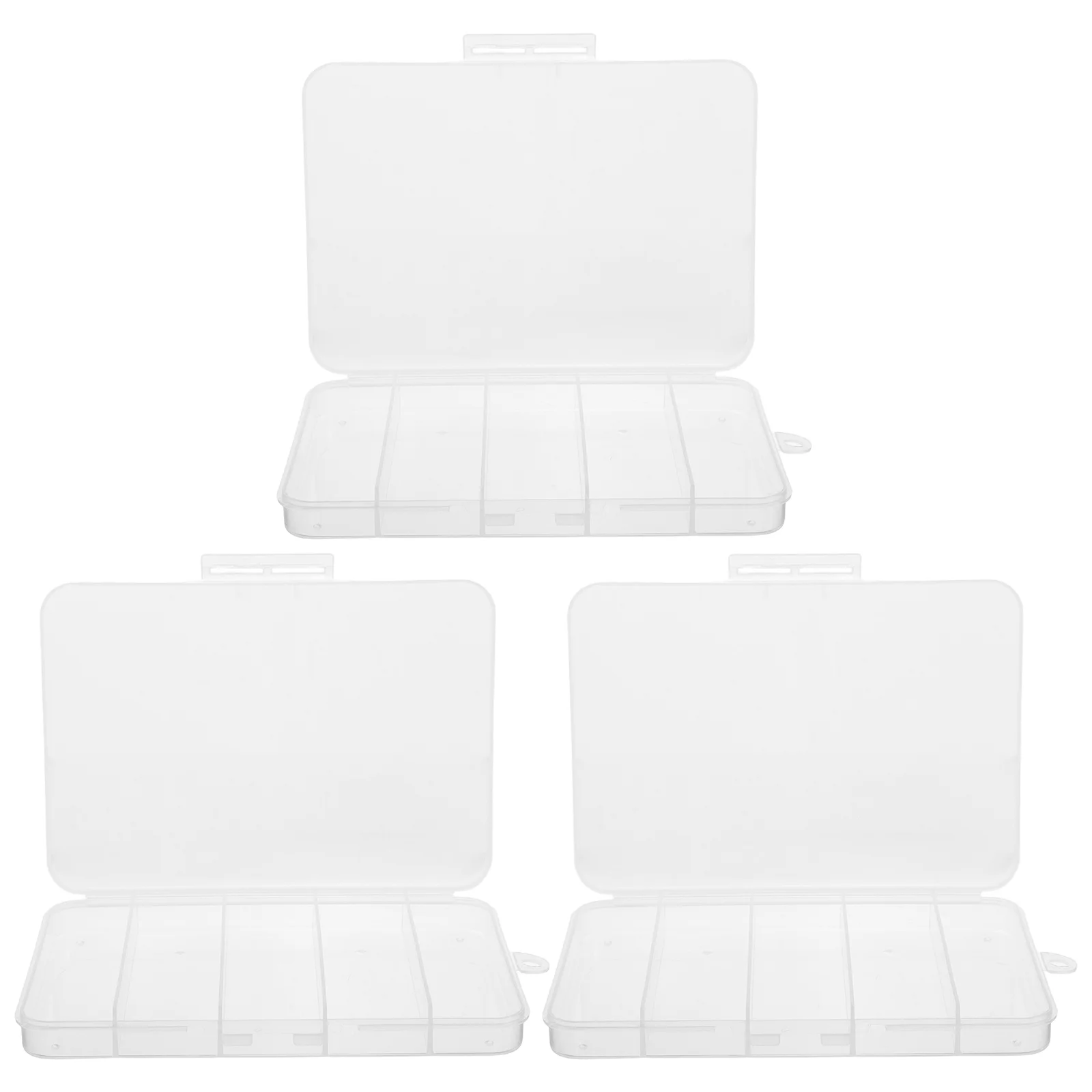 

3 Pcs Tool Storage Box Bead Organizer Small Craft Containers Fish Baits Jewelry Case Fishing Hook Holder Plastic Tools