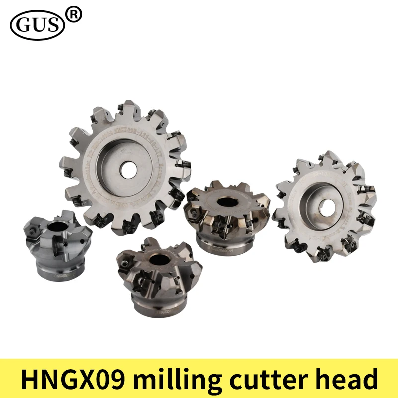 HNGX09 밀링 커터 헤드 HNGX09R 45도 50 63 80 100 125 HNGX0906 CNC 터닝 공구 카바이드 인서트용 헤비 듀티 커팅 