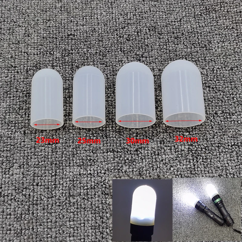 

Flashlight White Diffuser for S2 C8 TS21 Sofirn SP35 IF22A Convoy S21A M21F Indoor Reading Hiking Tent Lighting Silicone