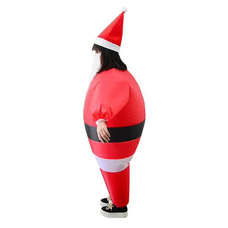 Christmas cosplay funny holiday party activities prom performance atmosphere props Santa Claus inflatable suit children adult