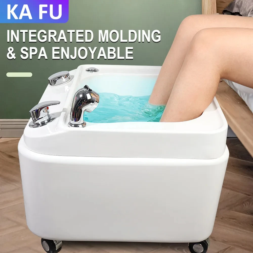 

Footbath Foot Therapy Machine Beauty Salon Acrylic Massage Surf Light Spa Footbath Foot Therapy Bowl