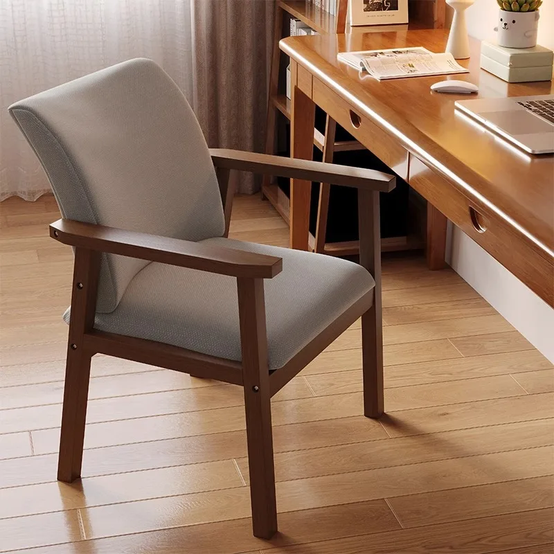 

All solid wood dining chair armrest chair dining table chair