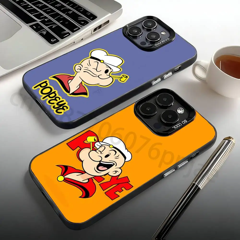 

Popeye the Sailor Phone Case For iPhone 17,16,15,14,13,12,11,Pro,Max,Plus,Mini, Anti Fall Matte Hard Bumper