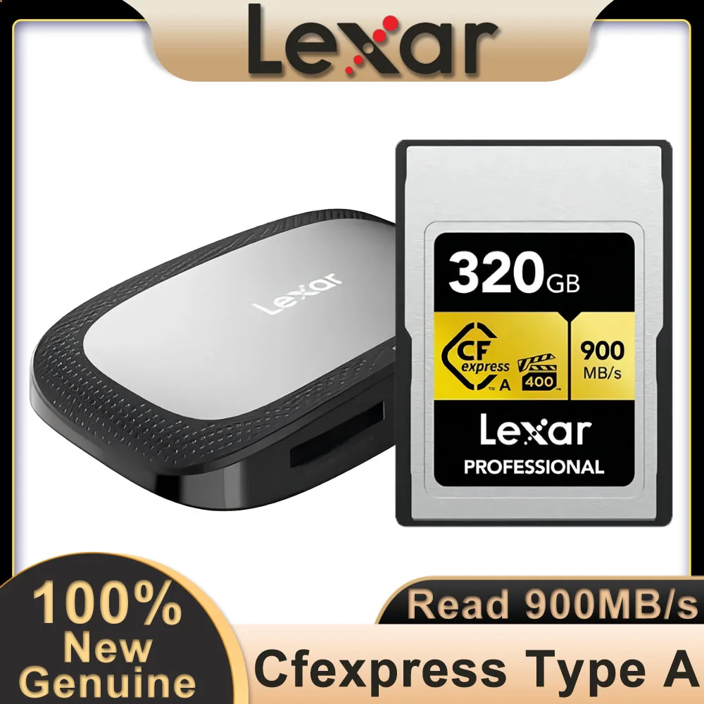 Original Lexar CFexpress Type A 160GB 320GB 900MB/s Memory Card VPG400 8K CFE A Card for Sony Alpha 1/7S 3/A7M 4/FX3/FX6 Camera