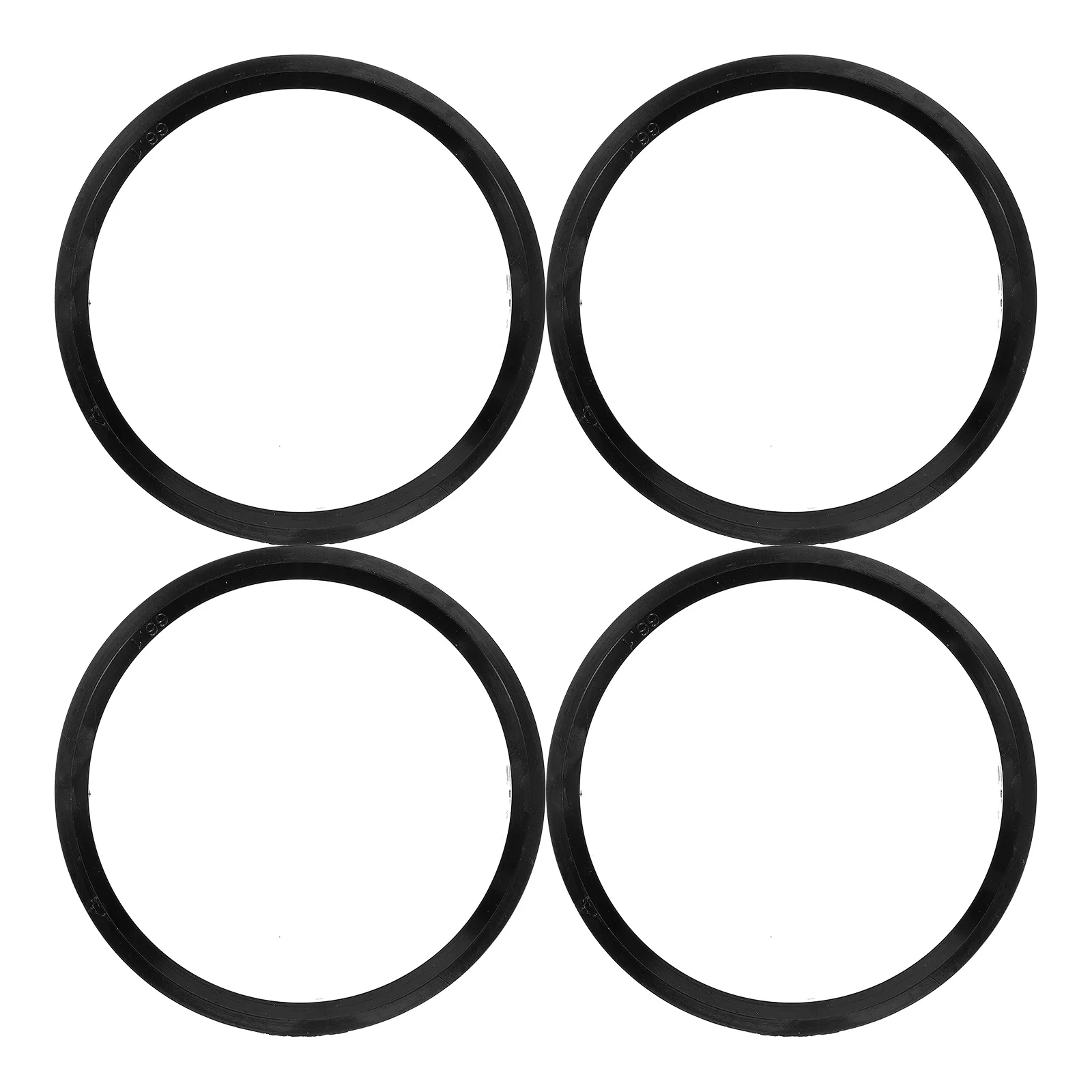 

4pcs Hub Centric Rings Wheel Centering Adapter Black Tire Spacer Bore Replacement Car Decorations Exterior Lightweight Durable