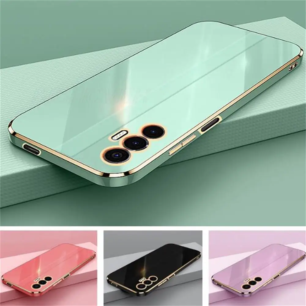 Luxury Square Plating Phone Case FOR Tecno Pova 3 6.9\