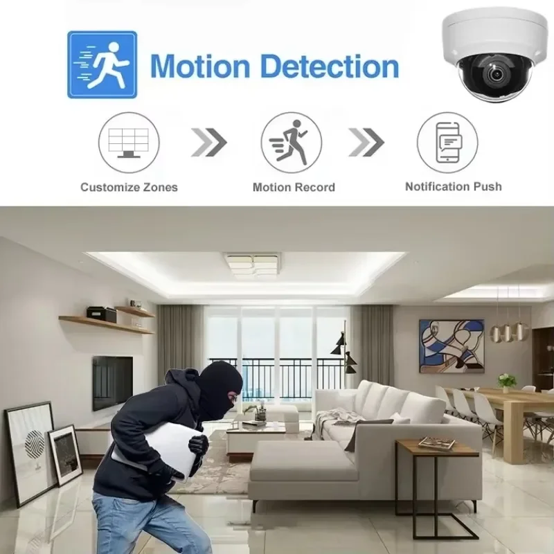 

Комплекты уличных IP-камер видеонаблюдения H.265 4K 8MP POE для заводов, 4-канальная система видеонаблюдения, купольные PTZ-камеры, сетевые камеры безопасности, комплекты NVR