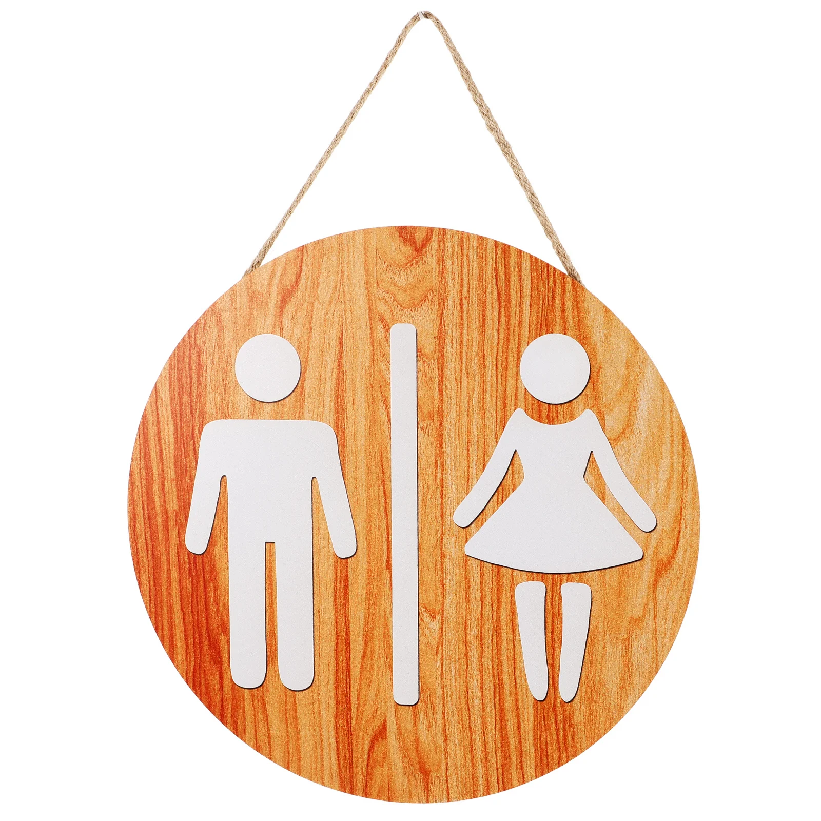 

Rustic Wooden Restroom Sign Hanging Toilet Sign Plaque Creative Farmhouse Wall Decoration Funny Restroom Wall Ornament