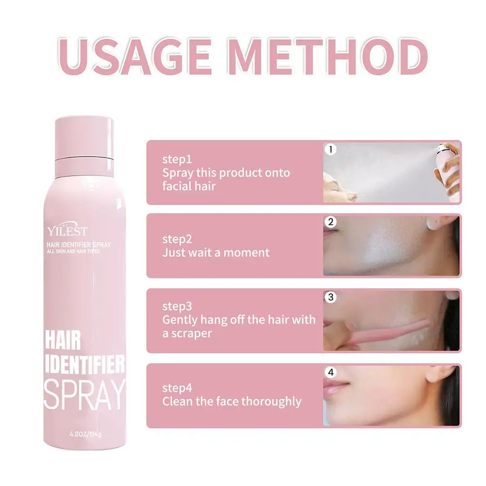 Hair Remover Facial Hair Removal Hair Identification Spray For Face Shaving Painless Hair Remover Armpit Woman Legs Arms