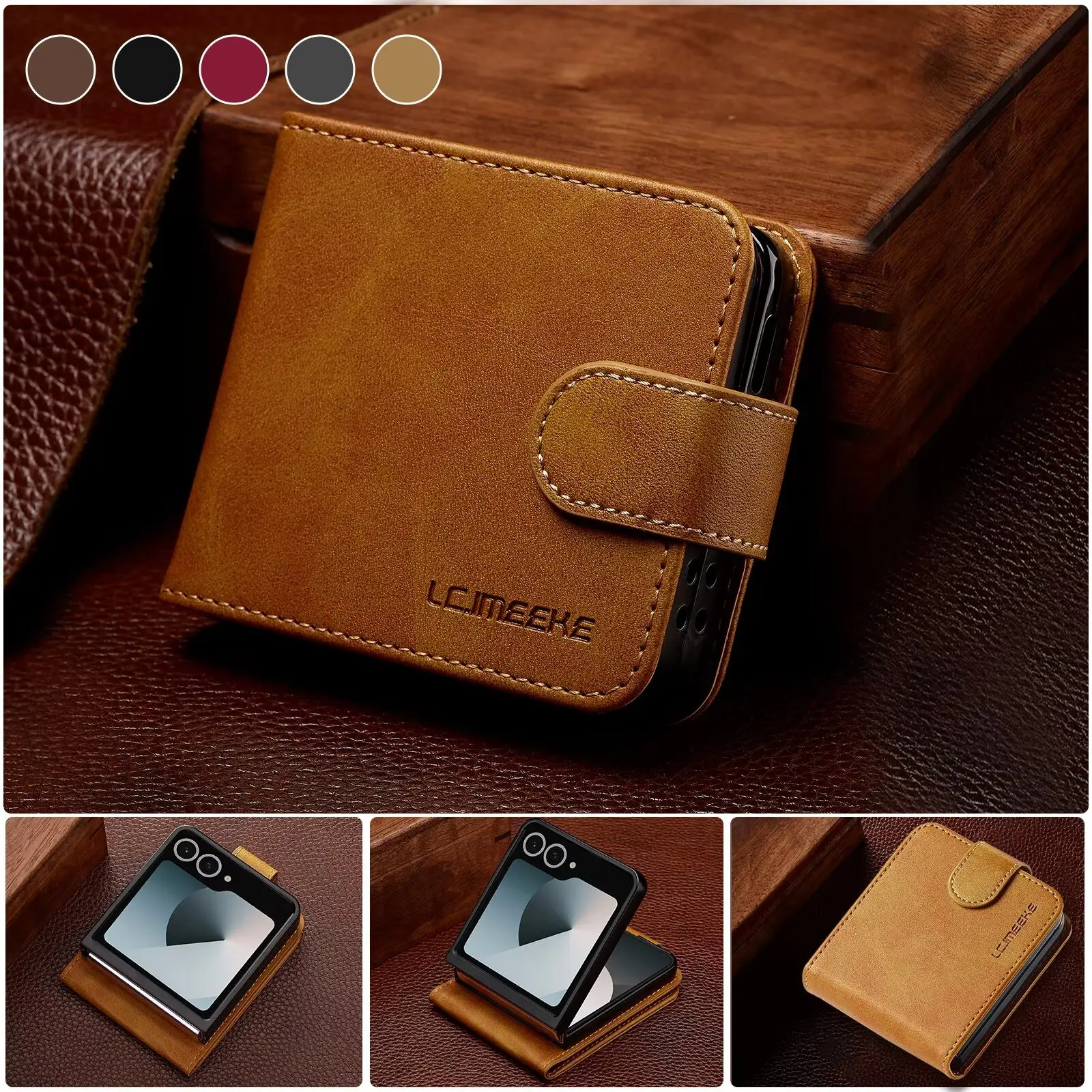 Calf Pattern Pu Lea…