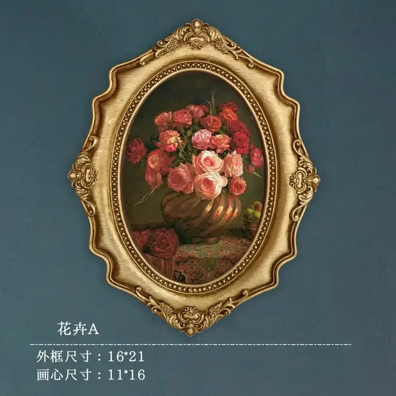 European vintage to do old resin picture frame wall hanging creative pendant living room porch picture frame decoration gift
