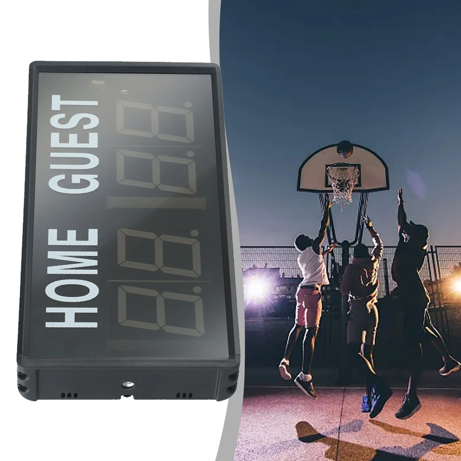 Electronic Scoreboard Remote Control Digital Tabletop Scoreboard Games Activity Aluminum Alloy Scoreboard Accessories