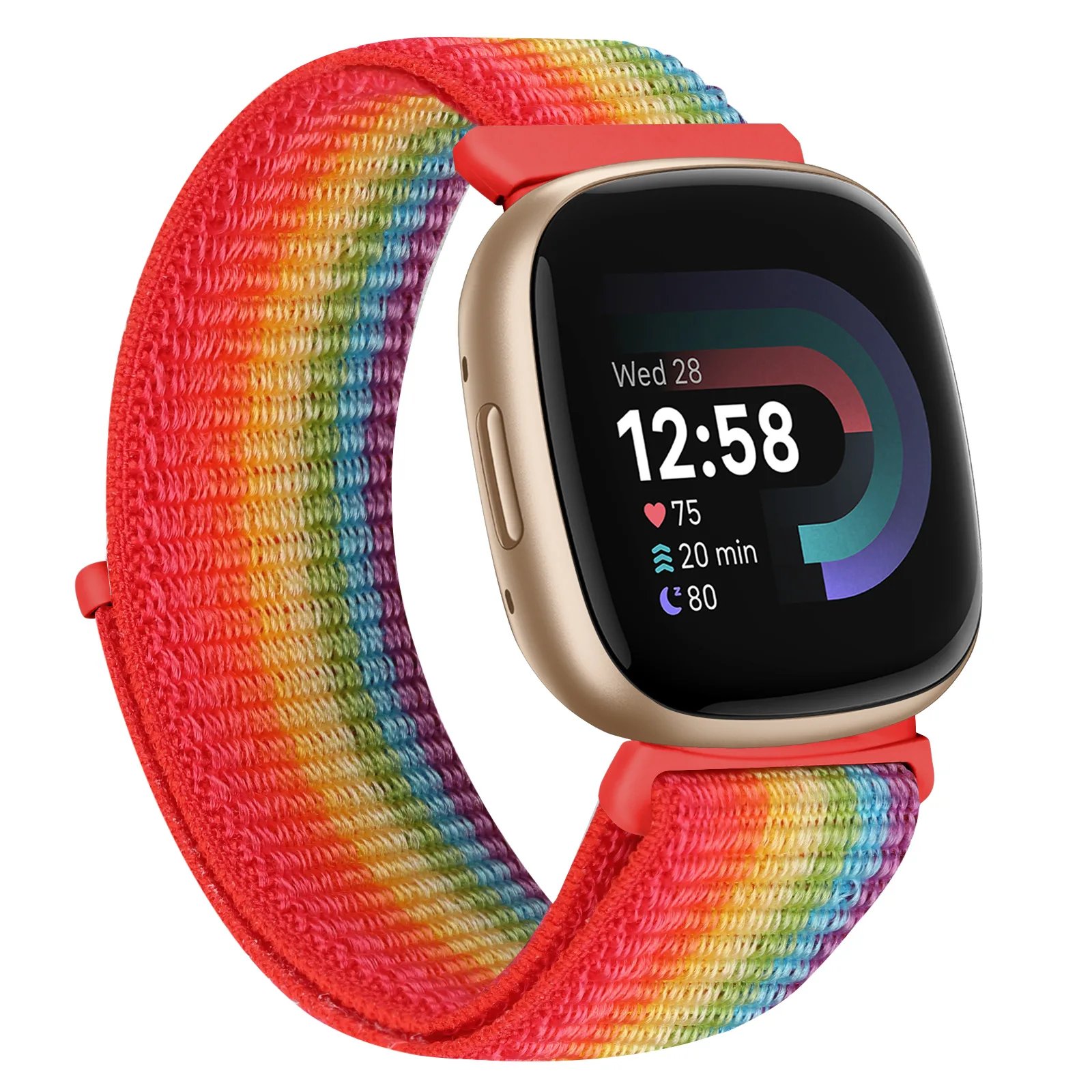 สายรัดไนลอนสําหรับ Fitbit Versa 3/Versa 4 สร้อยข้อมือสําหรับ Fitbit Sense2 Smarthwatch