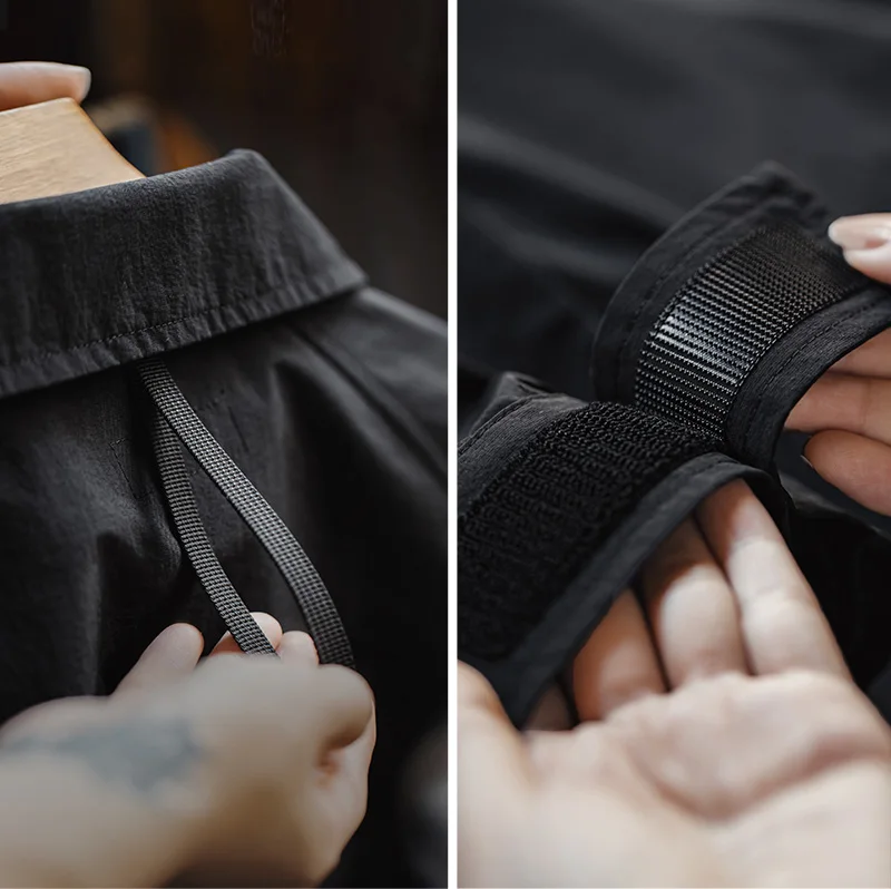 มาเดนเสื้อคลุมบาลมากาแอนสีดำของผู้หญิงคอปกกระดุมแถวเดียวความยาวปานกลางเสื้อกันลมสำหรับฤดูใบไม้ผลิและฤดูใบไม้ร่วงเสื้อโค้ทกันลม