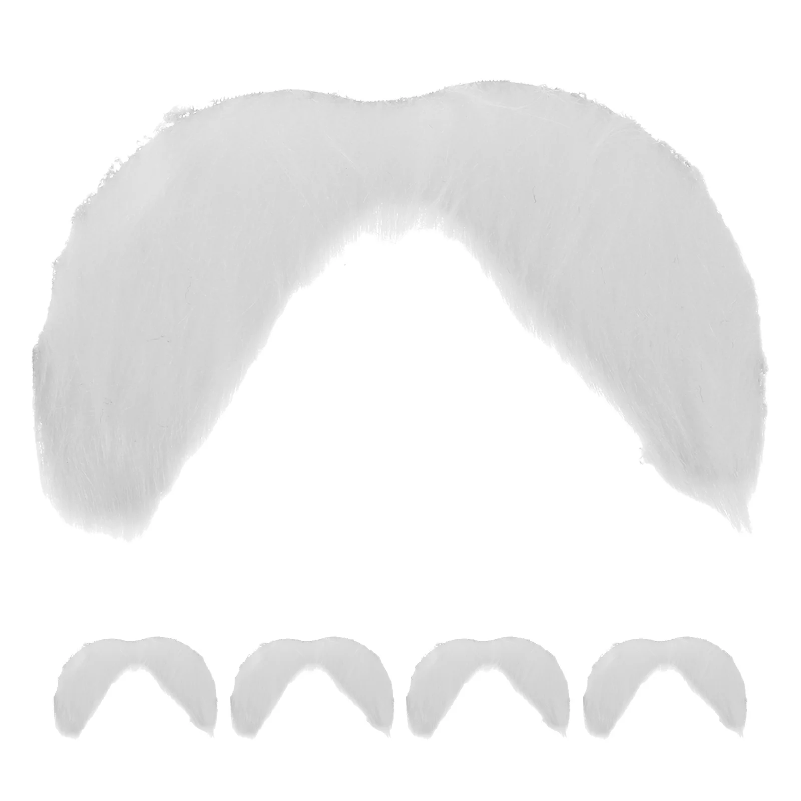 

5Pcs Fake Beard Santa Claus: Realistic White Beard for Adults Christmas Costume Set Old Man Dress Up Prop Party Performance