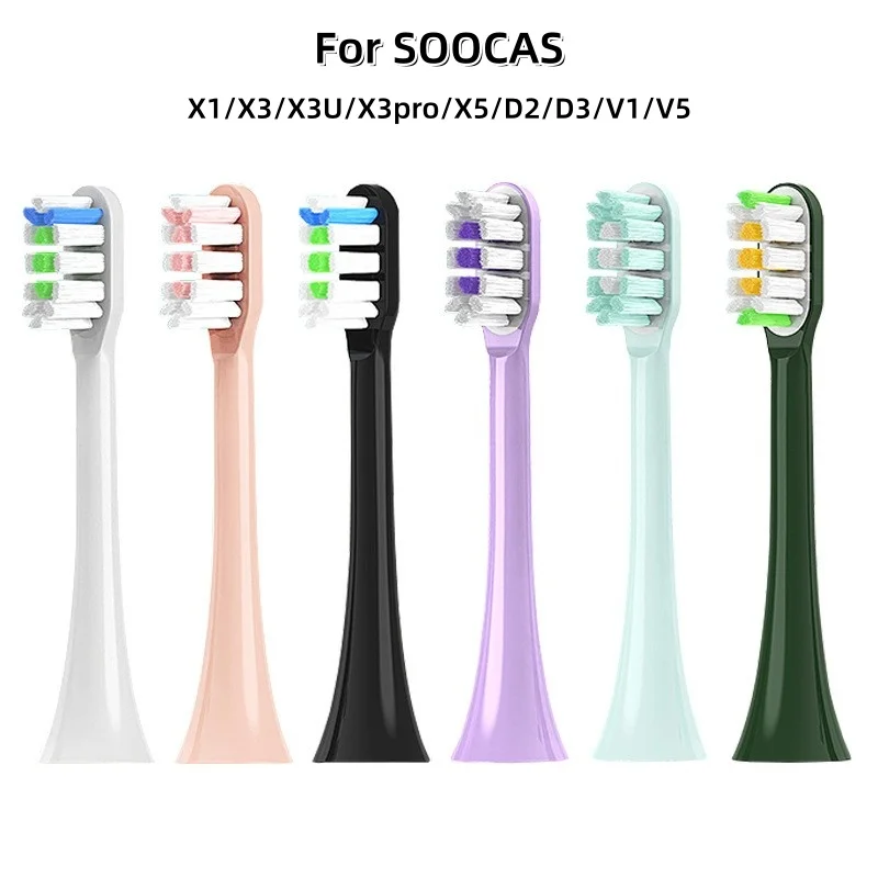 For SOOCAS X3/X3U/X5 Replacement Toothbrush Heads Clean Tooth Brush Heads Sonic Electric Toothbrush Soft Bristle Nozzles