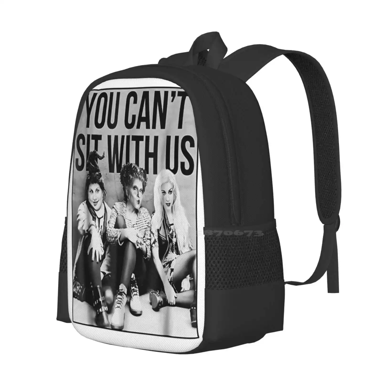 You Can\'T Sit With Us Funny Tshirt School Bags Travel Laptop Backpack Hocus Pocus