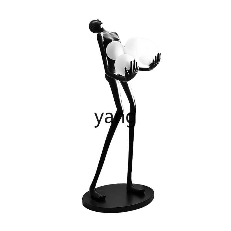 

Yjq Ball Character Art Sculpture Floor Living Room Creative Abstract Humanoid Exhibition Hall Show Window Decoration