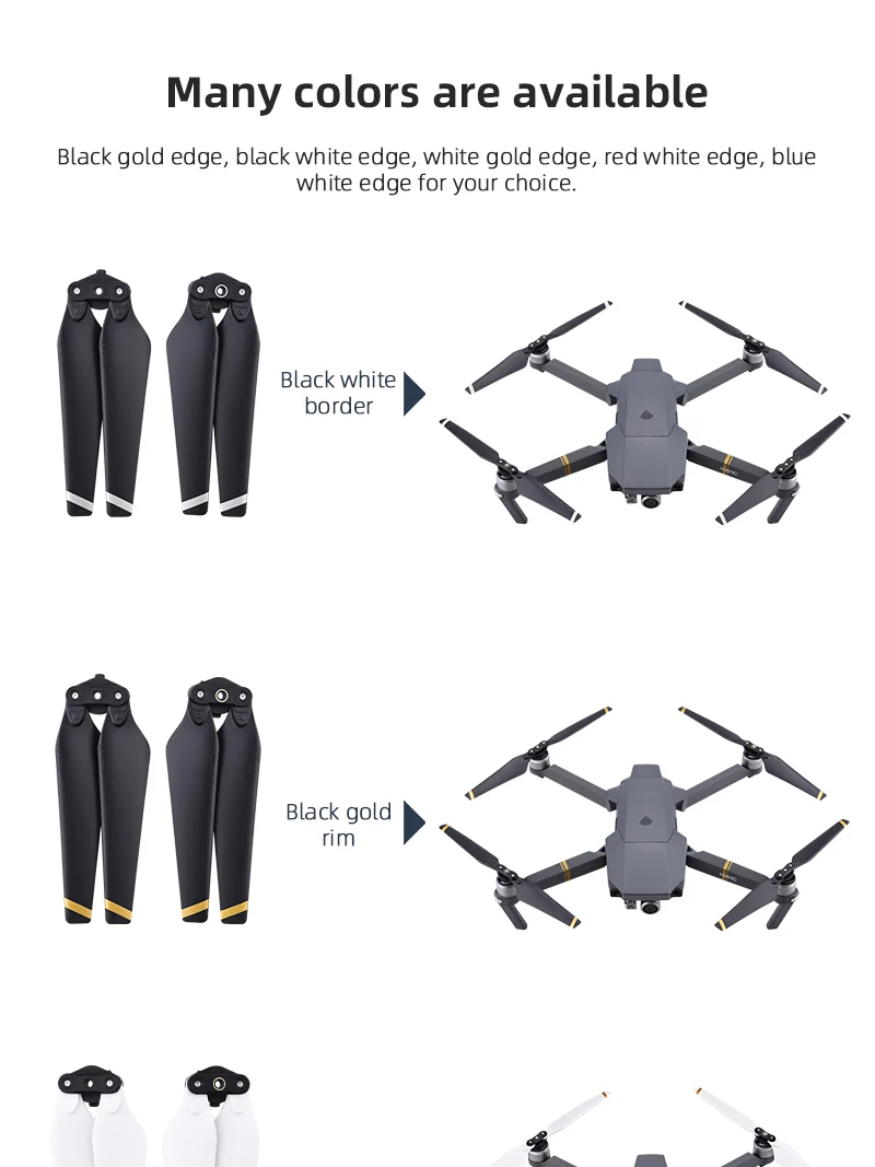 MoKo 24 Pièces Hélices Mini 3 Pro En PC, Hélices De Drone Compatibl Avec Dji Mini 3 Pro Helices De Rechange A Faible Bruit Amz B
