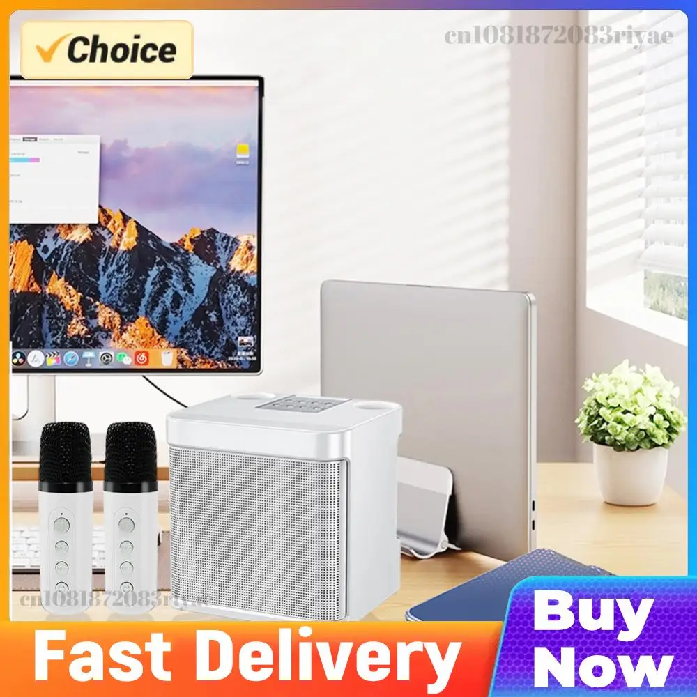 Portable BT Speaker Support BT/USB/TF Card/Aux Karaoke Machine Wireless Karaoke Speaker for Adults and Kids Home Party