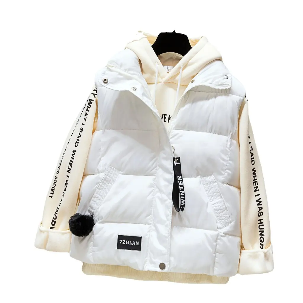 

Women's Cotton Vest Spring Autumn Short Korean Style Sleeveless Jacket Outerwear for Export