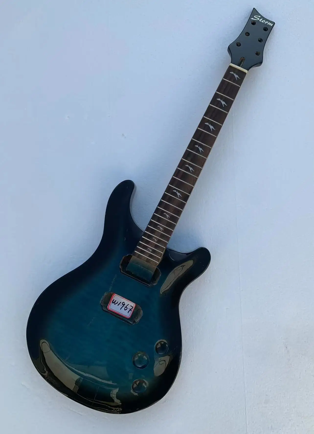 DIY Custom 6 Strings Electric Guitar Part Guitarra Flame Maple Top without Hardwares in Stock Discount Free Shipping W1967