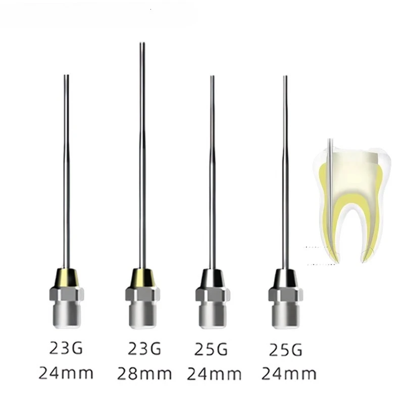 1Set Dental Hot-Melt Gutta-Percha Cutter Root Canal Filling System Injection Needle Oral Work Tip Heating Needle Consumables
