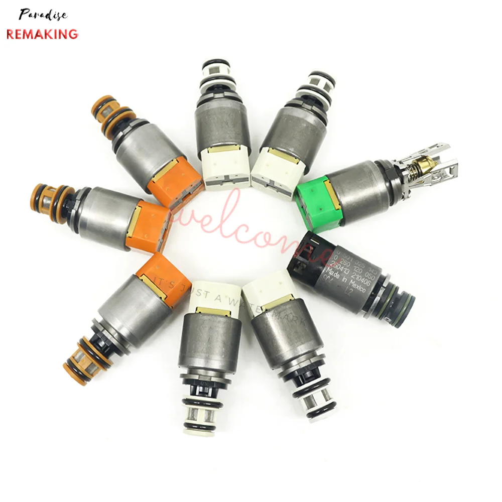 

8HP45 8HP70 8HP55 1087298388 100%New Auto Parts 9PCS Genuine Transmission Solenoid Kit for Volkswagen BMW X3 X5 Land Rover