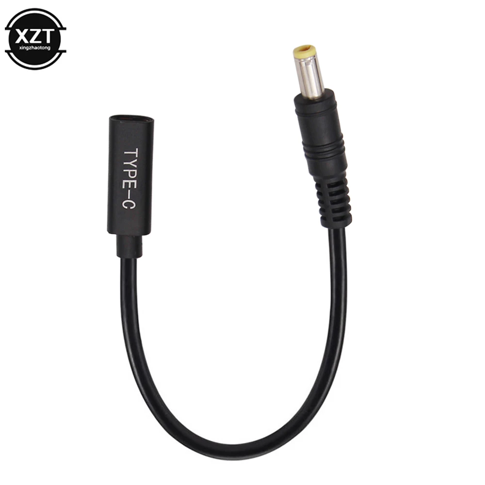 USB 3.1 Type C USB Female to DC 5.5*2.5 2.1 Male Power Charger Adapter Connector Adaptor for Lenovo Asus Hp Dell Acer Toshiba PD