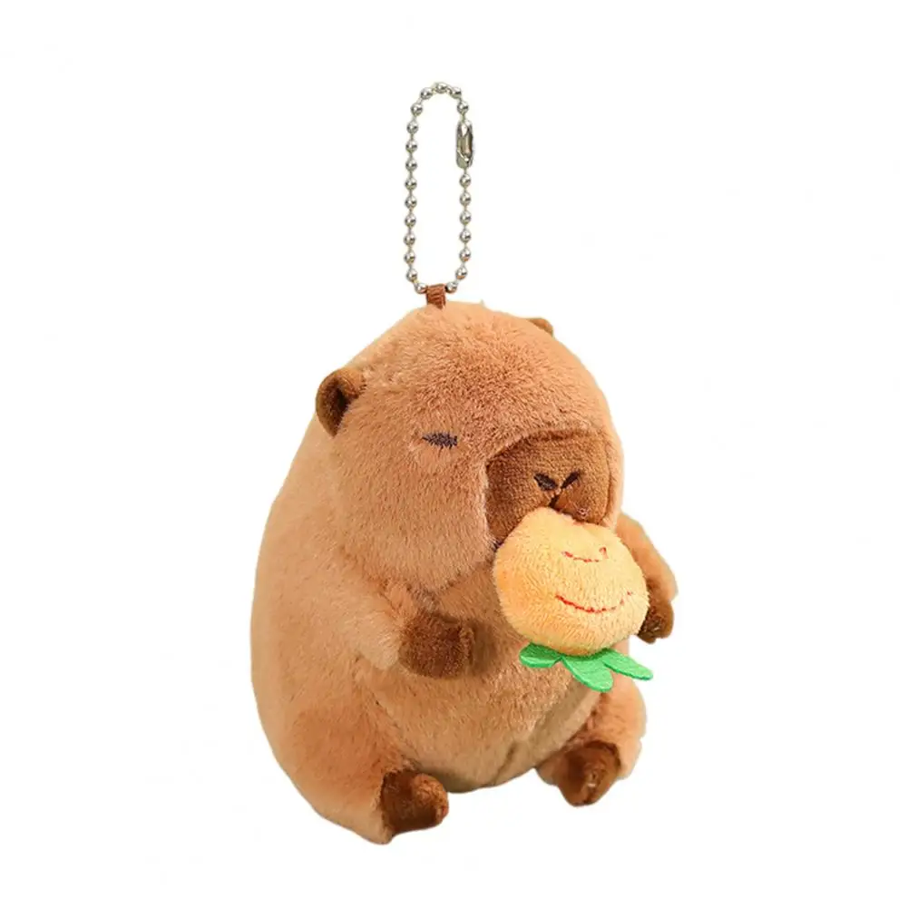 Deform-resistant Stuffed Pendant Realistic Capybara Plush Toy Backpack Keychain Gift for Kids Stuffed Pendant Cute Birthday