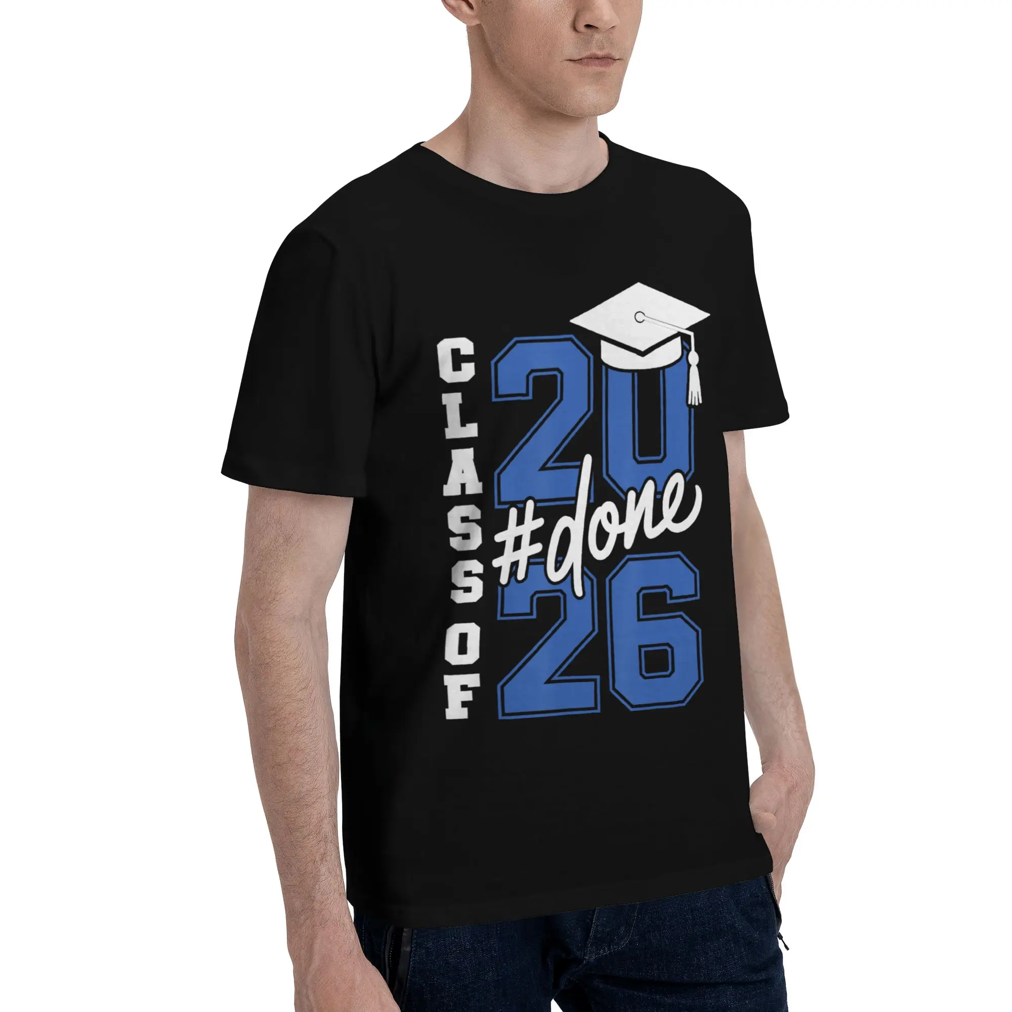 Class of 2026 Senior Graduation Graphic Printed T Shirt for Men Women  Pure Cotton  Tee Shirt Clothing