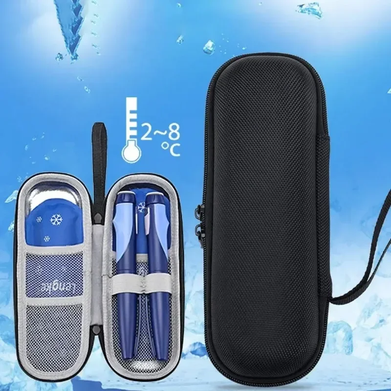 Portable Waterproof Diabetic Insulin Cooling Bag Carry-on Protector Pill Refrigerated Ice Pack Drug Freezer for Diabetes Medicla