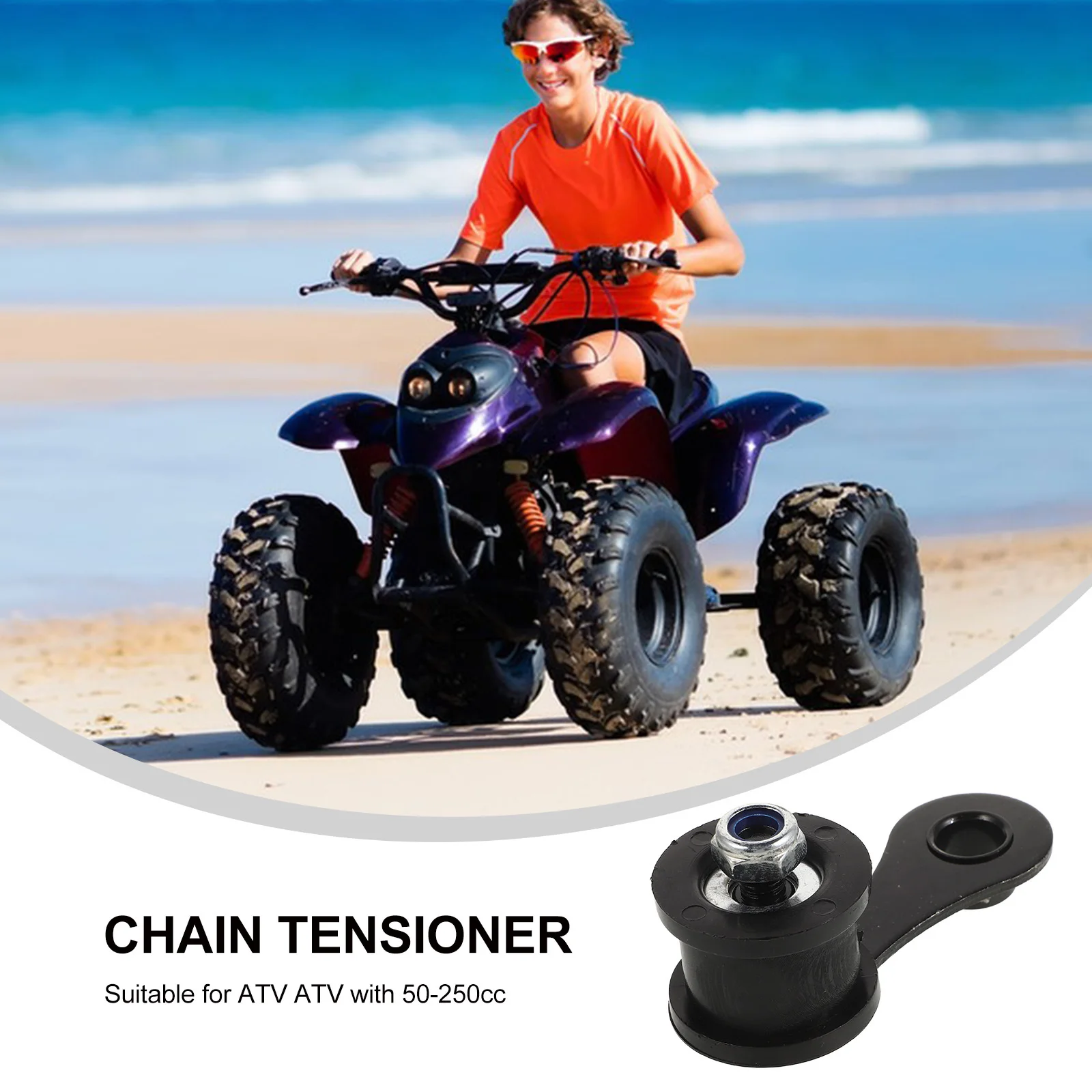 

Atv Chain Tensioner 50-250Cc Heavy Duty Safety Enhanced Fit for Mini Bike Pit Bike Chain Slider Adjuster Motorized