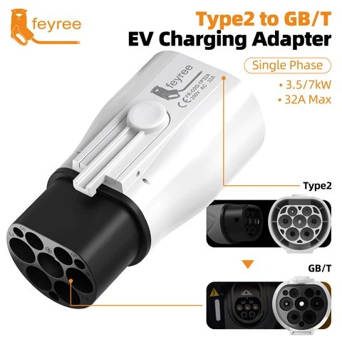 Адаптер зарядного устройства Feyree EV Type2 32A 22KW для электромобилей — фото товара