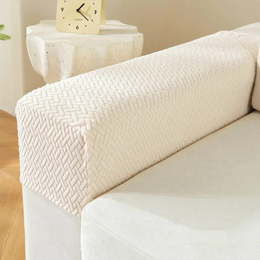 Simple Stretch Sofa Armrest Cover Anti Slip Elastic Sofa Cover Jacquard Fabric Couch Arm Protector for Home Furniture Decor