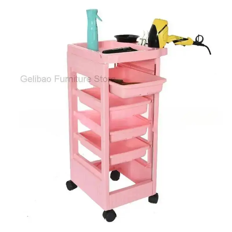 Cart Salon Stations Hairdressing Furniture Trolley Bar Organizer With Wheels Auxiliary Barber Units Cabinet Lash Tattoo