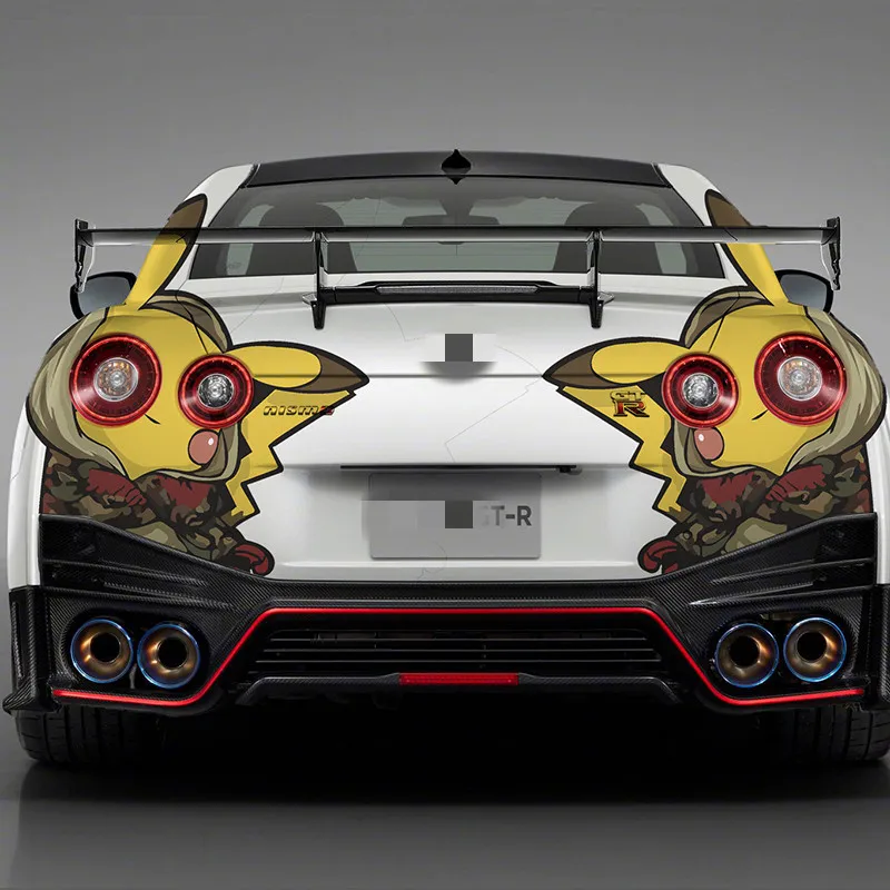 

New Car Stickers Vinyl Tail Lights Anime Cartoon Car Films FOR Nissan GT-R Custom Decorative GTR Car Decals