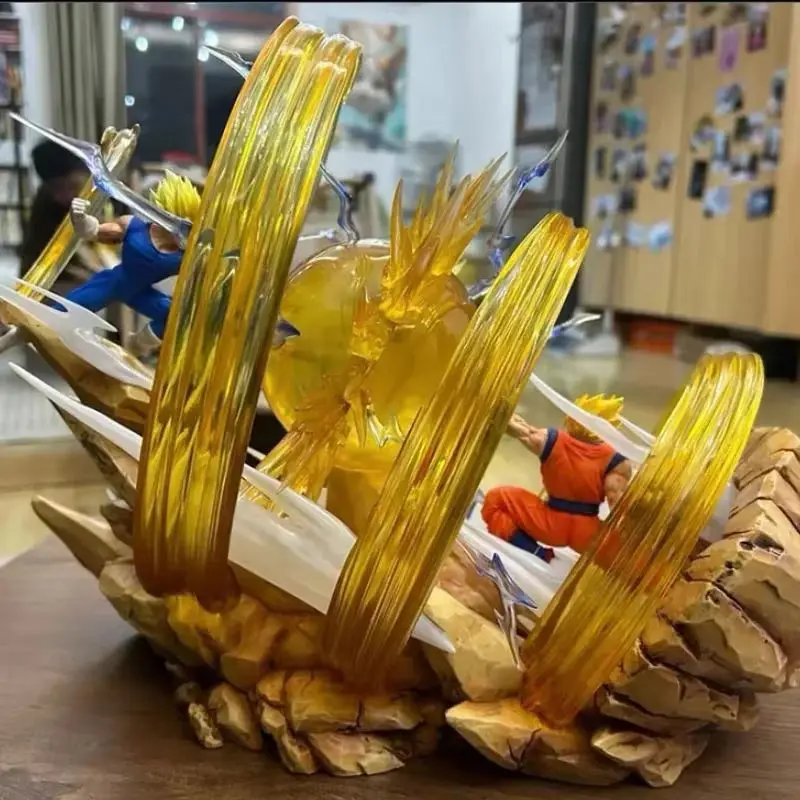 18 cm Dragon Ball Figura Goku Vs Vegeta Figura Cielo Top Wcf Goku Vs Vegeta Anime Figura Goku Vegeta Action Figurine Pvc Modello Regalo