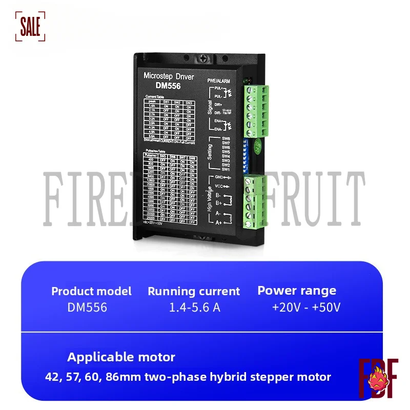 

DM556 Digital StepperMotorDriver DSP 42 57mm StepperMotorDriver DCBrushlessDriver EngravingMachine