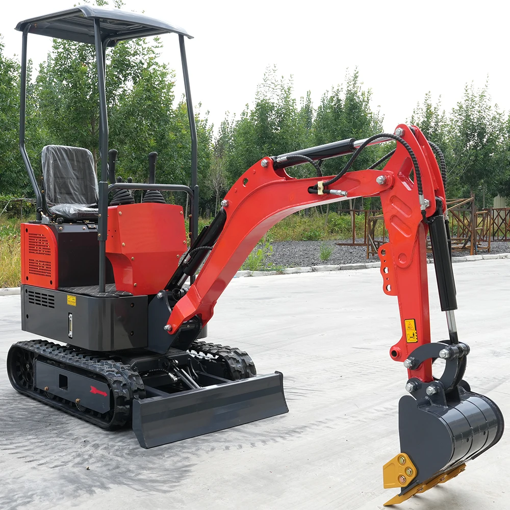Mini Excavator 1t CE EPA Stage V Approved Hydraulic Micro Digger Compact Digging Equipment With Multiple Attachments