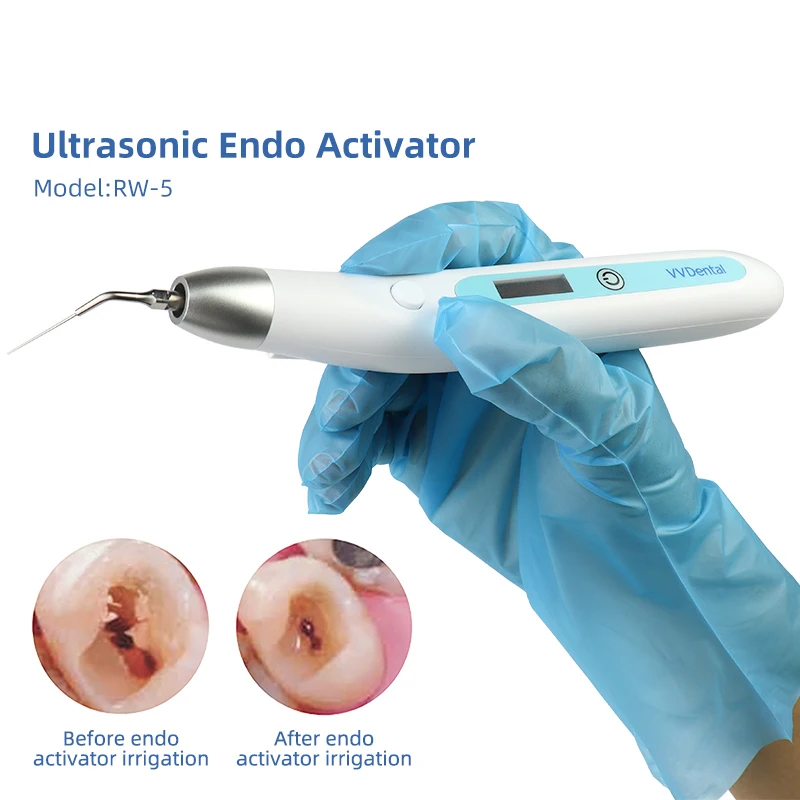 Tandheelkundige Endo Activator Met Led Licht 5 Stuks Sonische Irrigator Tips Voor Tandheelkundig Instrument Wortelkanaal Sonische Irrigator Endodontische Gereedschappen