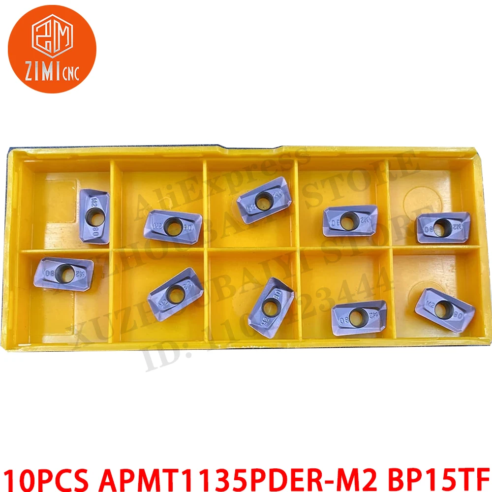 

10PC APMT1135PDER-M2 BP15TF APMT 1135 PDER M2 Для фрезерования 300R Твердосплавные пластины CNC металлический токарный станок механический режущие инструменты Для 300R