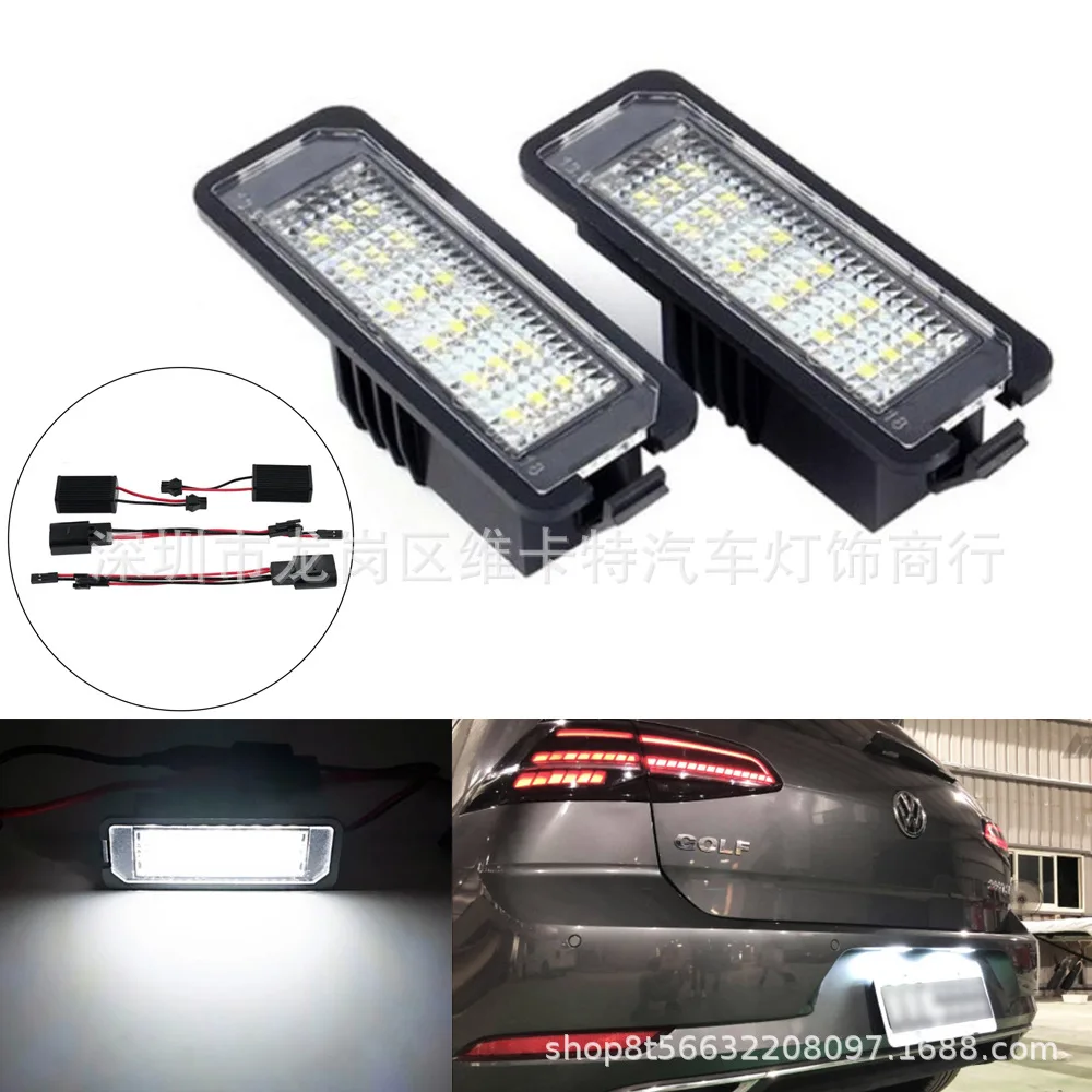 

Suitable for VW GOLF4 5 6 7 Polo Passat Scirocco Volkswagen LED License Plate Light