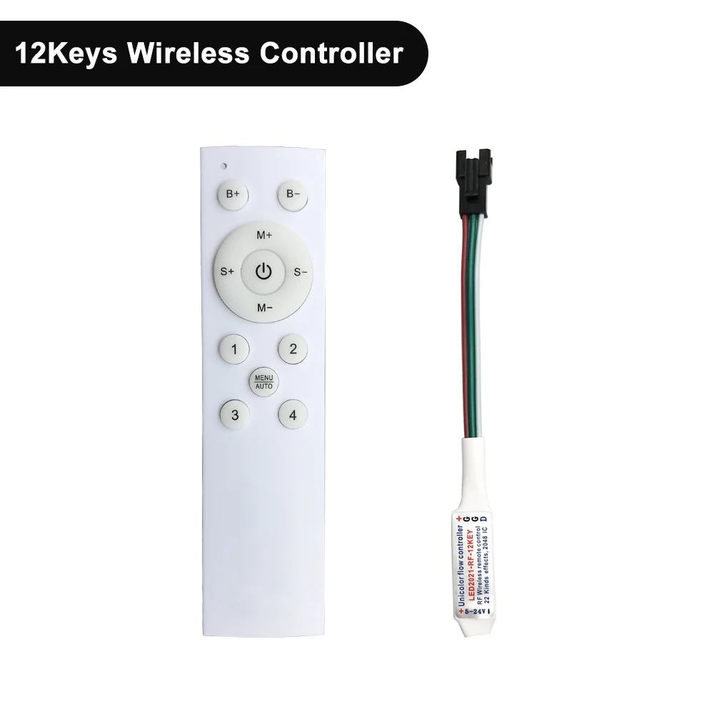 Controlador de luz LED para carreras de caballos, interruptor de Panel inalámbrico táctil RF, 3 teclas, 12 teclas, control remoto para tira de un