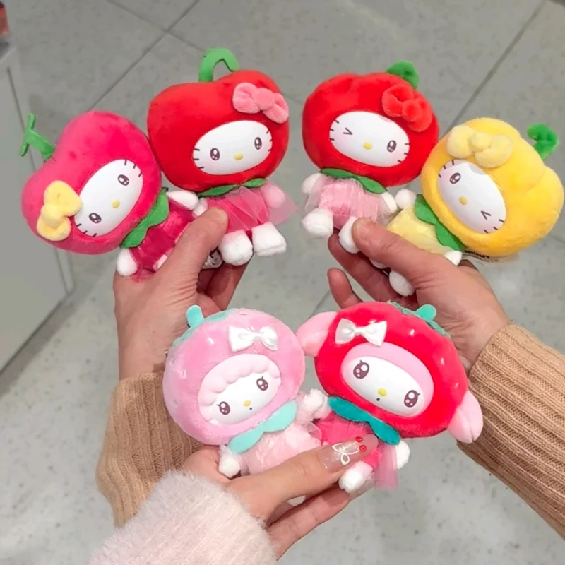 

Новая оригинальная мини-серия Hellokitty с фруктами и овощами, слепая коробка, милые модные игрушки, сумка, подвески, подарки в фруктовом стиле Hellokitty